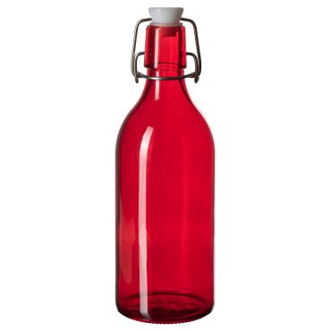 VINTERFINT, bottle with stopper/glass, 0.5 l, 605.272.83