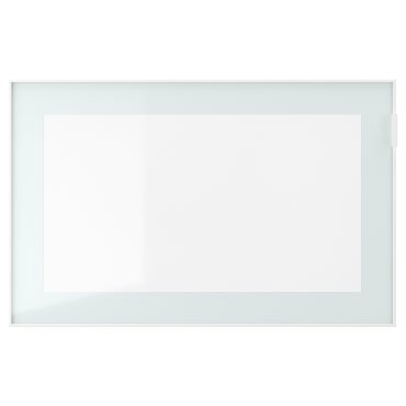 GLASSVIK, γυάλινη πόρτα/διαφανές, 60x38 cm, 605.408.97