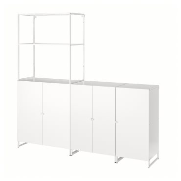 JOSTEIN, shelving unit with doors/in/outdoor, 182x44x180 cm, 694.372.97