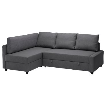 FRIHETEN/KLAGSHAMN, corner sofa-bed with storage, 694.443.30