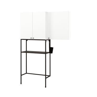 ENHET, σύνθεση αποθήκευσης για χώρο πλυντήριου, 140x32x204 cm, 694.774.67