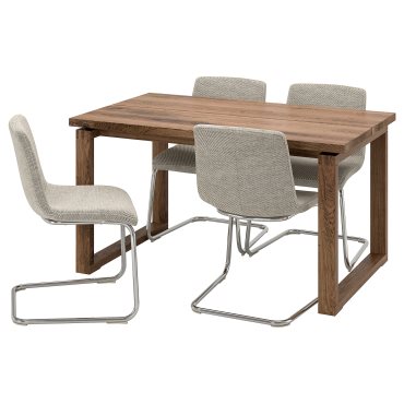 MORBYLANGA/LUSTEBO, table and 4 chairs, 140x85 cm, 695.235.20