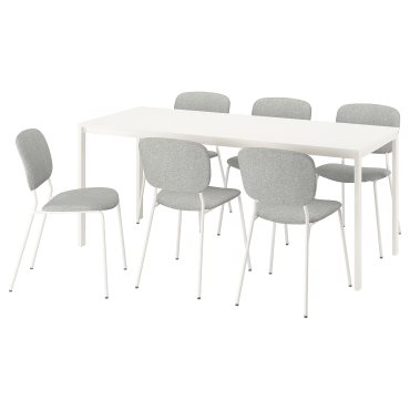 VIHALS, table and 6 chairs, 180x74 cm, 695.899.45