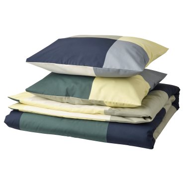 BRUNKRISSLA, duvet cover and 2 pillowcases, 240x220/50x60 cm, 705.548.03