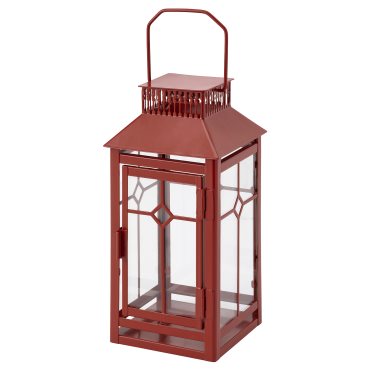 VINTERFINT, lantern for pillar candle in/outdoor, 22 cm, 706.338.48