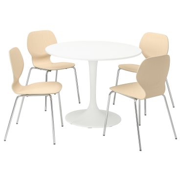 DOCKSTA/SIGTRYGG, τραπέζι και 4 καρέκλες, 103 cm, 794.816.33