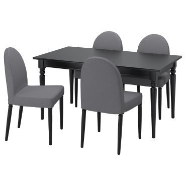 INGATORP/DANDERYD, table and 4 chairs, 155/215 cm, 794.839.67