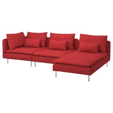 SODERHAMN, 4-seat sofa with chaise longue and open end, 795.144.74