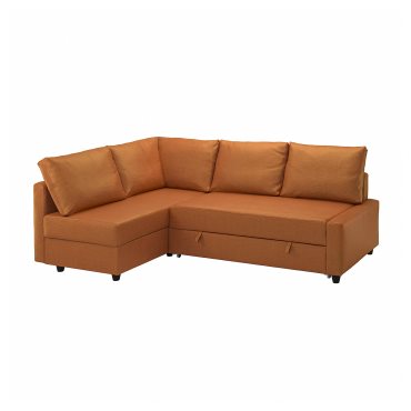 FRIHETEN, corner sofa-bed with storage and extra back cushions, 795.170.57