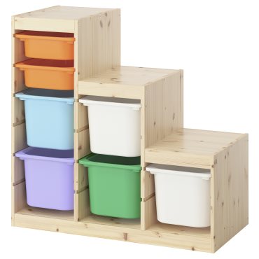 TROFAST, storage combination with boxes, 94x44x91 cm, 795.744.39