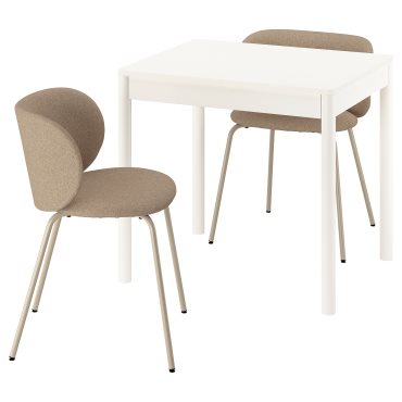 TONSTAD/KRYLBO, table and 2 chairs, 80/120x70 cm, 795.966.05