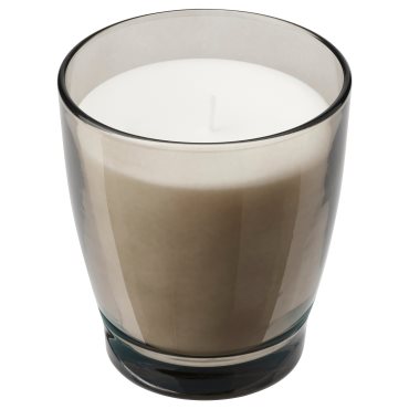 ENSTAKA, scented candle in glass/Bonfire, 50 hr, 805.024.13