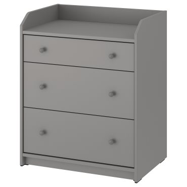 HAUGA, chest of 3 drawers, 70x46x84 cm, 805.815.18