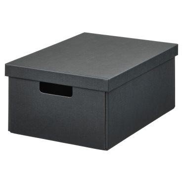 FJÄDERHARV, storage box with lid, 25x35x16 cm, 805.968.88
