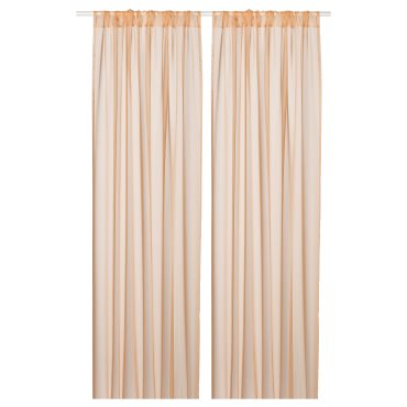 TERESIA, sheer curtains with rod pocket/1 pair, 145x300 cm, 806.078.77