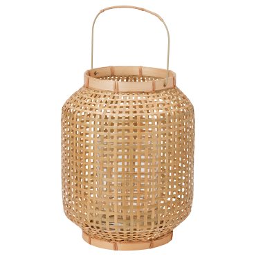 PÅVEFINK, lantern for pillar candle, 33 cm, 806.100.02