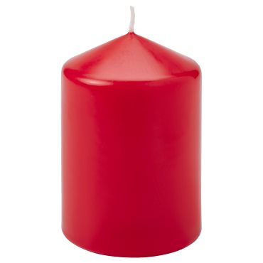 VINTERFINT, unscented pillar candle, 10 cm, 806.306.94