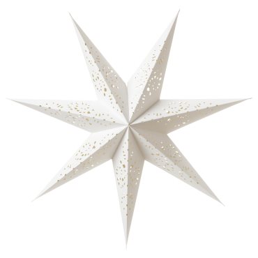 STRÅLA, lamp shade star/lace, 70 cm, 806.398.78