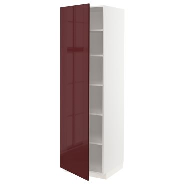 METOD, high cabinet with shelves, 60x60x200 cm, 894.688.53