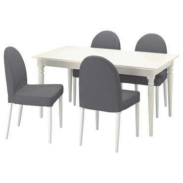 INGATORP/DANDERYD, τραπέζι και 4 καρέκλες, 155/215 cm, 894.839.62