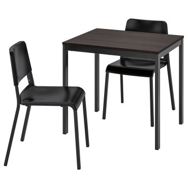 VANGSTA/TEODORES, τραπέζι και 2 καρέκλες, 80/120 cm, 894.942.96