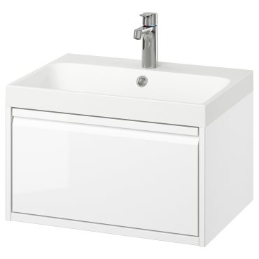 ANGSJON/BACKSJON, wash-stand with drawer/wash-basin/tap, 60x48x39 cm, 895.140.20