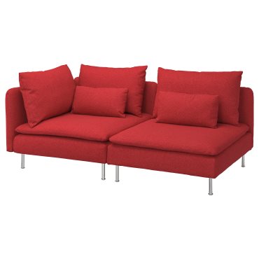 SODERHAMN, 3-seat sofa with open end, 895.144.64