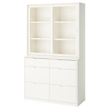 TONSTAD, storage combination with drawers, 121x47x206 cm, 895.478.84