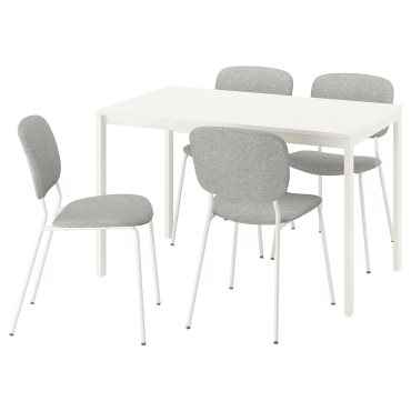 VIHALS, table and 4 chairs, 84/120x74 cm, 895.899.54