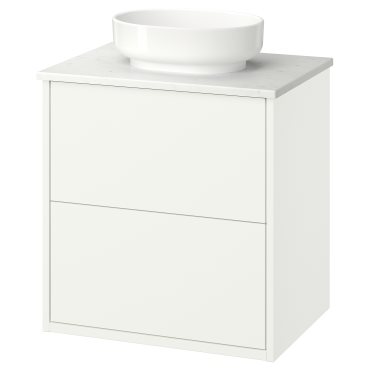 HAVBÄCK/VINDEL, wash-stand with drawers/wash-basin, 62x49x77 cm, 896.224.54