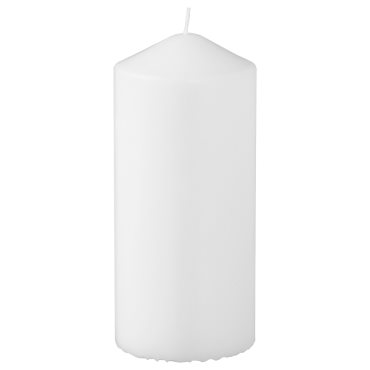 FENOMEN, unscented pillar candle, 14 cm, 905.284.03