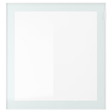 GLASSVIK, γυάλινη πόρτα/επιγαλακτωμένο, 60x64 cm, 905.409.28