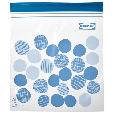 ISTAD, resealable bag patterned, 1 l, 905.536.66