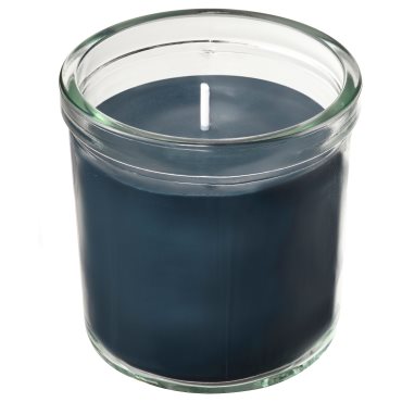 FRUKTSKOG, scented candle in glass/Vetiver & geranium, 40 hr, 905.558.30