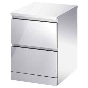 MALM, chest of 2 drawers, 40x55 cm, 905.690.78