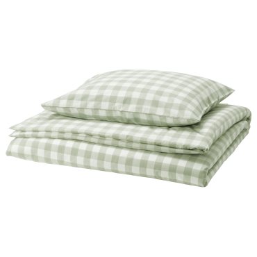 EKTANDVINGE, duvet cover and pillowcase, 150x200/50x60 cm, 905.854.22