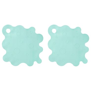 TRAMPSJÖN, bathtub mat/2 pack, 43x43 cm, 906.006.63