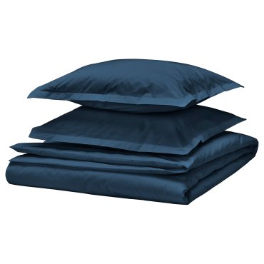 HAMPFLOCKEL, duvet cover and 2 pillowcases, 240x220/50x60 cm, 906.064.05