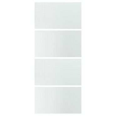 LUNDBRÄSMA, 4 πάνελ για σκελετό συρόμενης πόρτας, 100x236 cm, 906.292.37