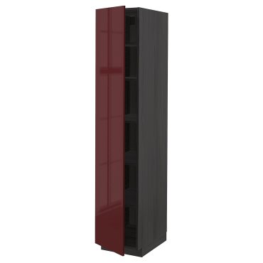 METOD, ψηλό ντουλάπι με ράφια, 40x60x200 cm, 994.603.85