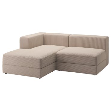 JÄTTEBO, 2,5-seat modular sofa with chaise longue/left, 994.713.41