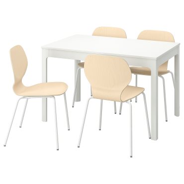 EKEDALEN/SIGTRYGG, τραπέζι και 4 καρέκλες, 120/180x80 cm, 994.816.27