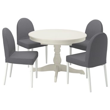 INGATORP/DANDERYD, τραπέζι και 4 καρέκλες, 110/155 cm, 994.839.52