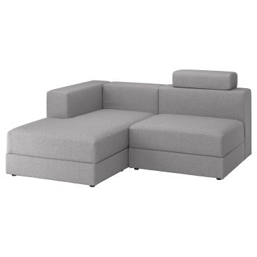 JATTEBO, 2,5-seat modular sofa with chaise longue/left with headrest, 994.900.90