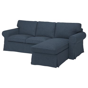 EKTORP, 3-seat sofa with chaise longue, 995.090.37