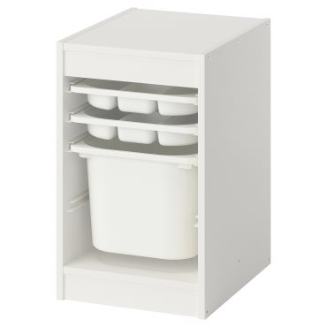 TROFAST, storage combination with boxes/trays, 34x44x56 cm, 995.732.45