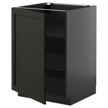 METOD, base cabinet with shelves, 60x60 cm, 995.882.23