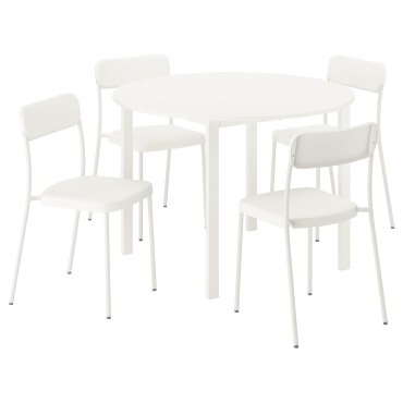 VIHALS, table and 4 chairs, 107 cm, 995.899.44