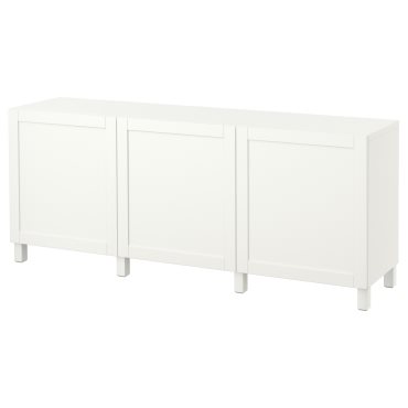 BESTÅ, σύνθεση αποθήκευσης με πόρτες, 180x42x74 cm, 491.397.41