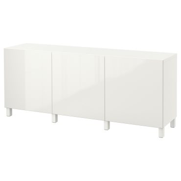 BESTÅ, σύνθεση αποθήκευσης με πόρτες, 180x42x74 cm, 891.398.19